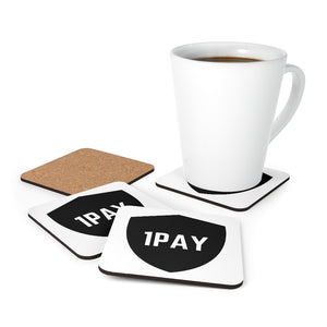 Open image in slideshow, 1PAY White Genuine Hardboard Cork Back Coaster
