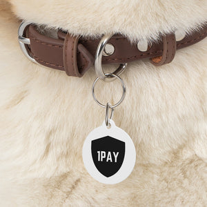 1PAY White Fresh Furry Friend Durable Collar Pet Tag