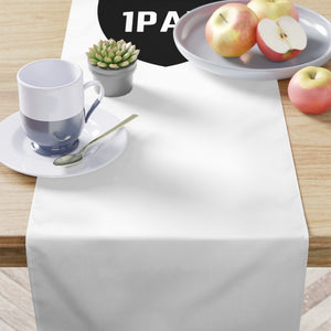 Open image in slideshow, 1PAY White Lightweight Broadcloth Water Resistant Table Runner
