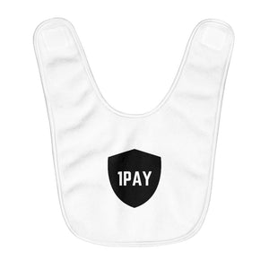 Open image in slideshow, 1PAY Super Soft Mealtime Style Conscious White Fleece Baby Bib
