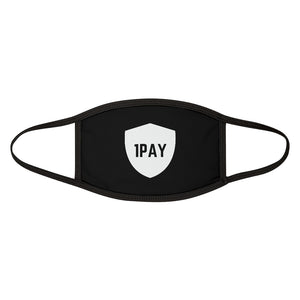 1PAY Black Mixed-Fabric Overall Protection Face Mask