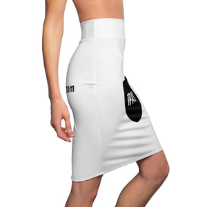 1PAY Extra Comfortable Soft Women's White Pencil Skirt
