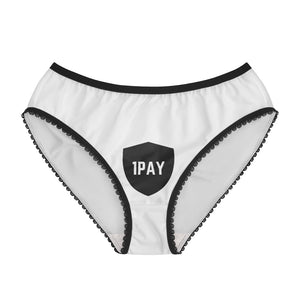 Open image in slideshow, 1PAY White Lightweight Cute Ultra Comfy Women&#39;s Briefs
