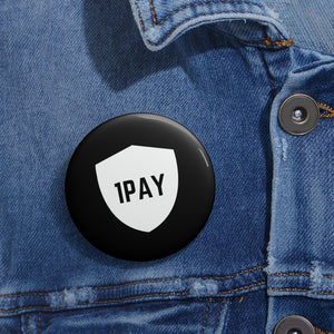 Open image in slideshow, 1PAY Black Metal Lightweight Durable Pin Buttons
