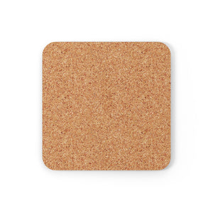 1PAY Black Genuine Hardboard Cork Back Coaster