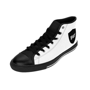 1PAY Men's Extra Comfort White High-top Sneakers