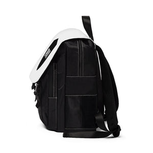 1PAY Oxford Unisex White Casual Laptop Shoulder Backpack