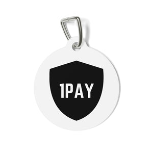 1PAY White Fresh Furry Friend Durable Collar Pet Tag