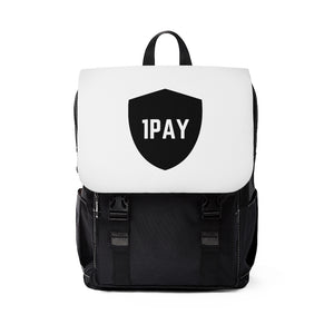 Open image in slideshow, 1PAY Oxford Unisex White Casual Laptop Shoulder Backpack
