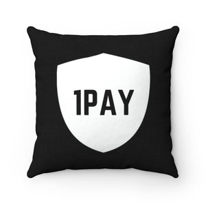 Open image in slideshow, 1PAY Black Beautiful Spun Polyester Square Pillow Case
