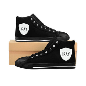 Open image in slideshow, 1PAY Men&#39;s Extra Comfort Black High-top Sneakers
