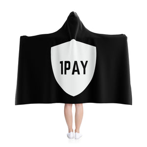 Open image in slideshow, 1PAY Black Cape Lightweight Easy To Clean Hooded Blanket
