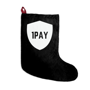 1PAY Black Warm Festive Fireplace Christmas Stockings