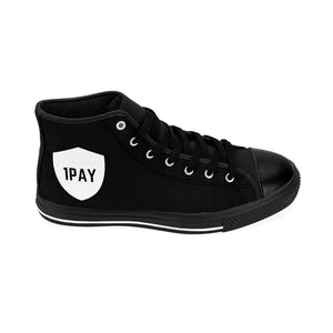 1PAY Men's Extra Comfort Black High-top Sneakers