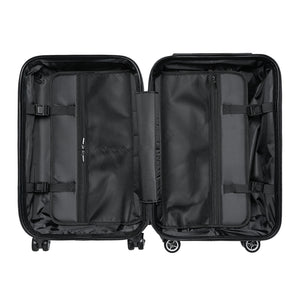 1PAY Black Travel Ready Cruelty Free Faux Leather Cabin Suitcase