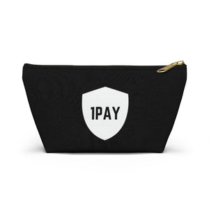 Open image in slideshow, 1PAY Black Cosmetics Travel Pouch With T-bottom
