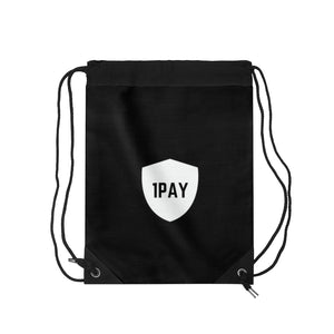 1PAY Black Lightweight Versatile Drawstring Gym Bag