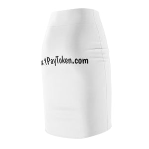 1PAY Extra Comfortable Soft Women's White Pencil Skirt