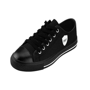 1PAY Men's Extra Comfort Black Low Top Sneakers