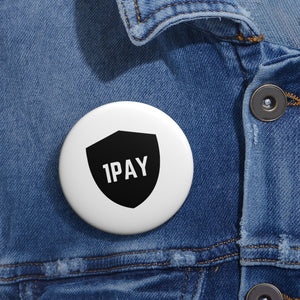 Open image in slideshow, 1PAY White Metal Lightweight Durable Pin Buttons
