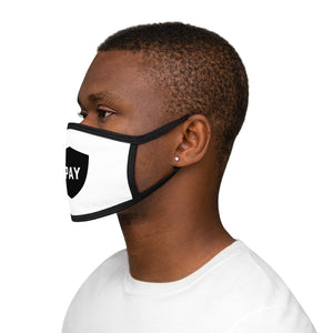 1PAY White Mixed-Fabric Overall Protection Face Mask