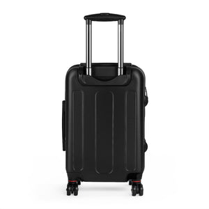 1PAY Black Travel Ready Cruelty Free Faux Leather Cabin Suitcase