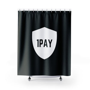 1PAY Black High Quality Intimate Shower Curtains