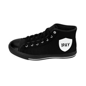 1PAY Men's Extra Comfort Black High-top Sneakers