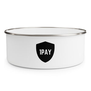 Open image in slideshow, 1PAY White Hipster Chic Stainless Steel Enamel Bowl
