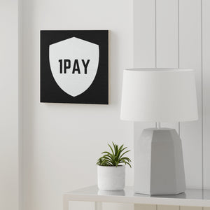 1PAY Black Wood Canvas with Included Mounting Hardware