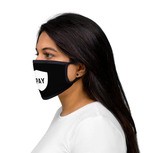 1PAY Black Mixed-Fabric Overall Protection Face Mask