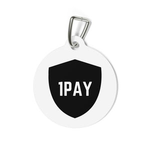 1PAY White Fresh Furry Friend Durable Collar Pet Tag