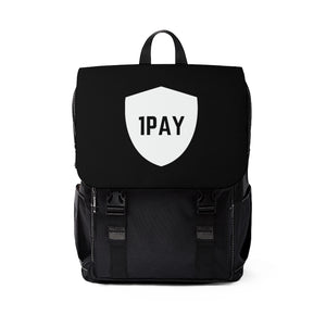 Open image in slideshow, 1PAY Oxford Unisex Black Casual Laptop Shoulder Backpack
