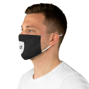 1PAY Black Soft Cloth Fabric Overall Protection Face Mask