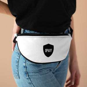 1PAY White Lightweight Trendy Adjustable Strap Fanny Pack